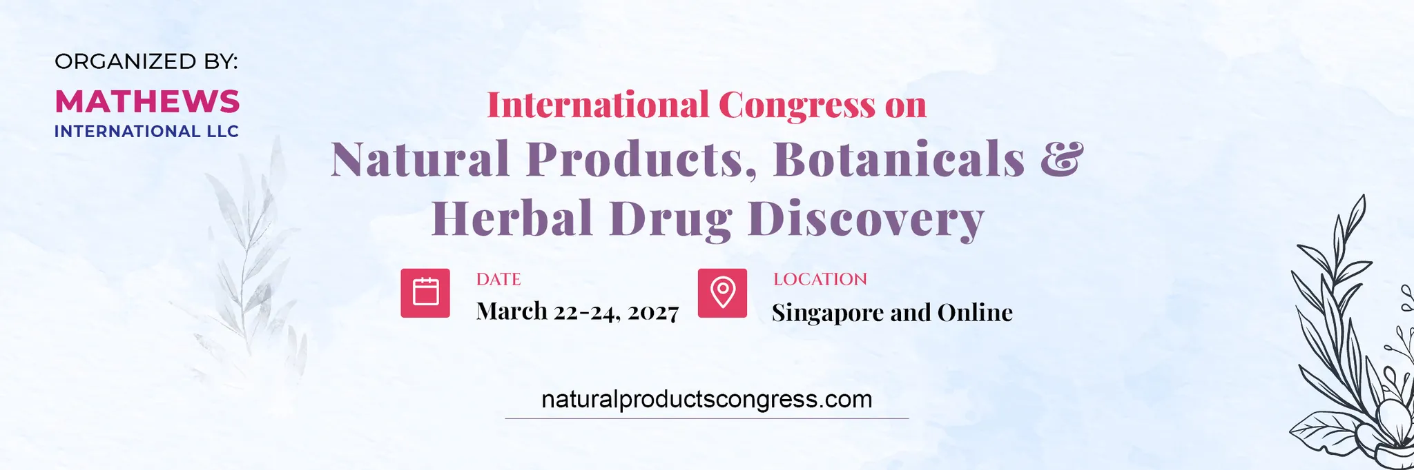 International Congress on Natural Products, Botanicals & Herbal Drug Discovery